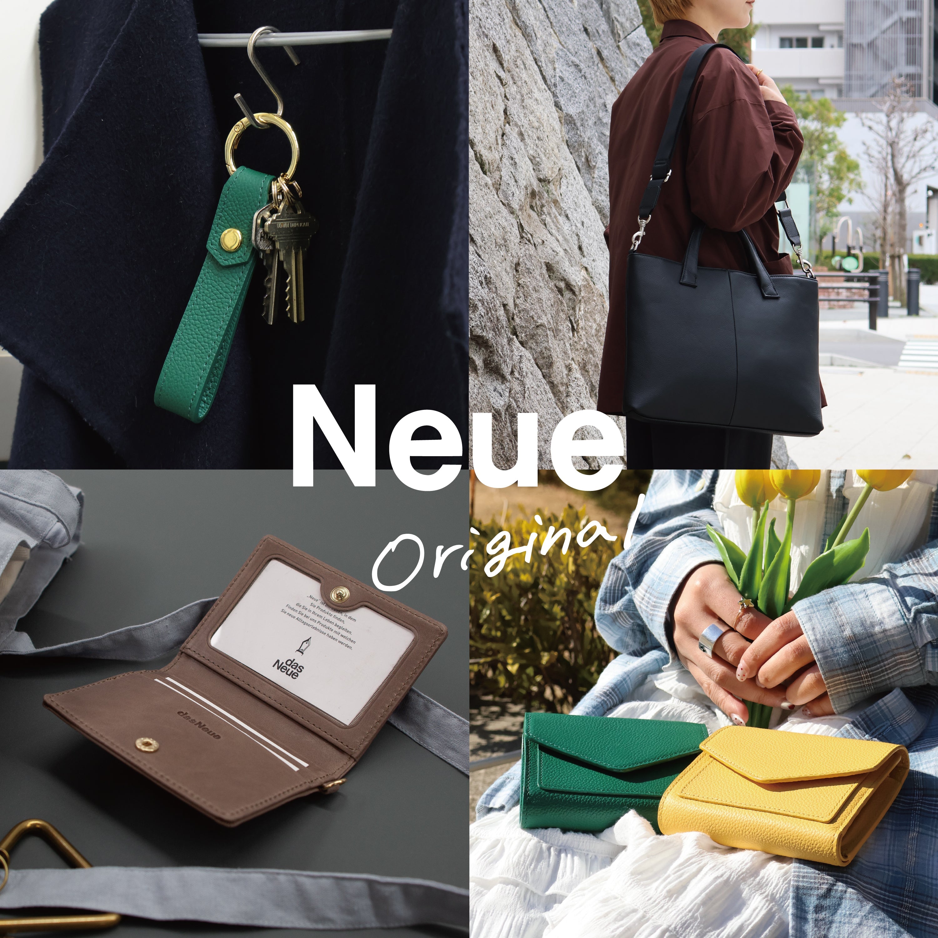 お名前の刻印可能　LOVOT用レザーポシェット　オリーブグリーン 新しい生活に寄り添う、ノイエの革小物 – Neueオンラインストア