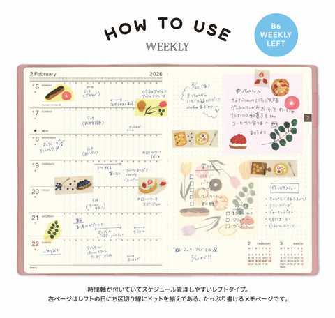 MATOKA / 2026 DIARY B6 WEEKLY LEFT