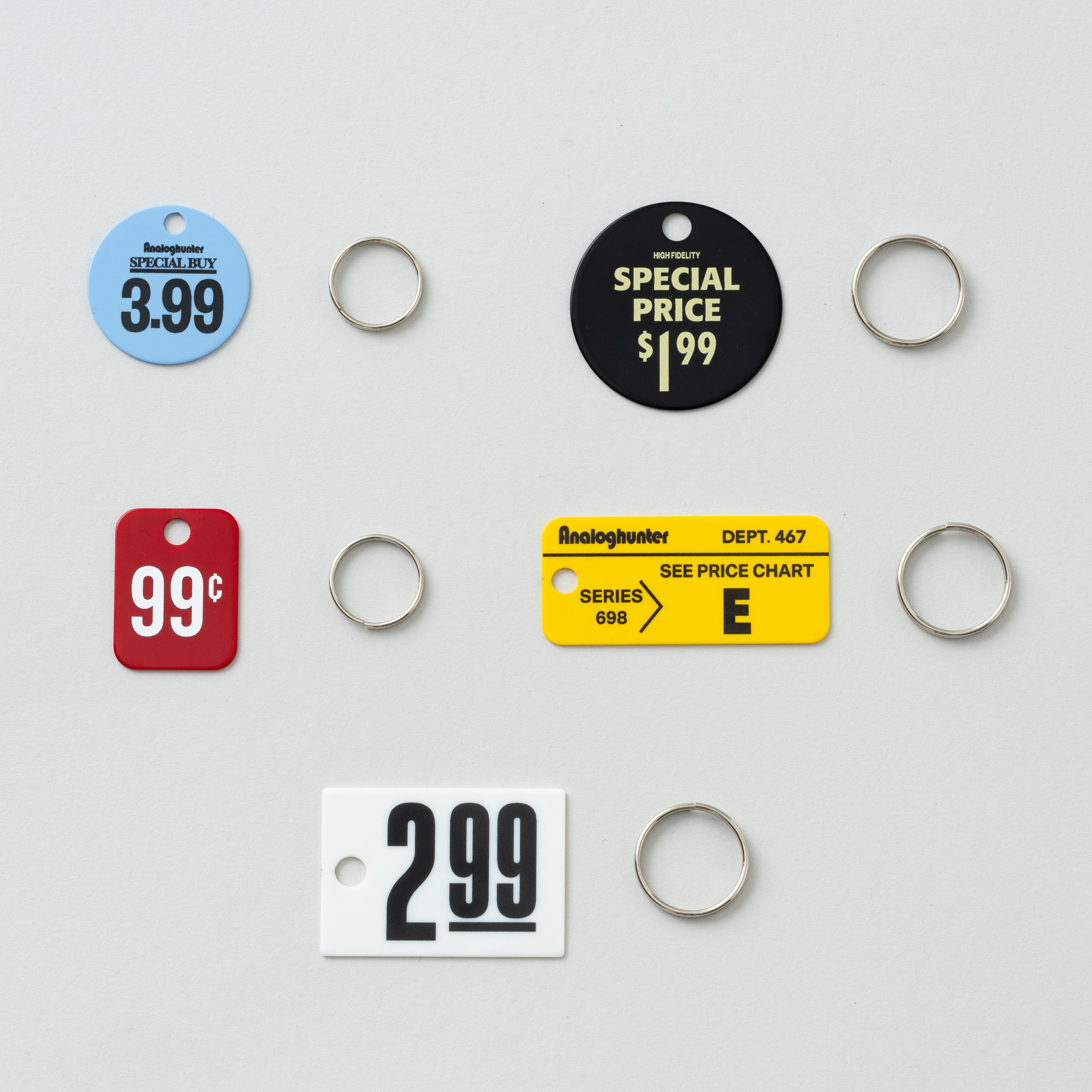 CANDY DESIGN & WORKS / Analog Hunter Price Tag Key Plate – Neue