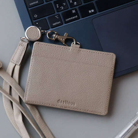 OSL GENUINE LEATHER / リール付きIDストラップ