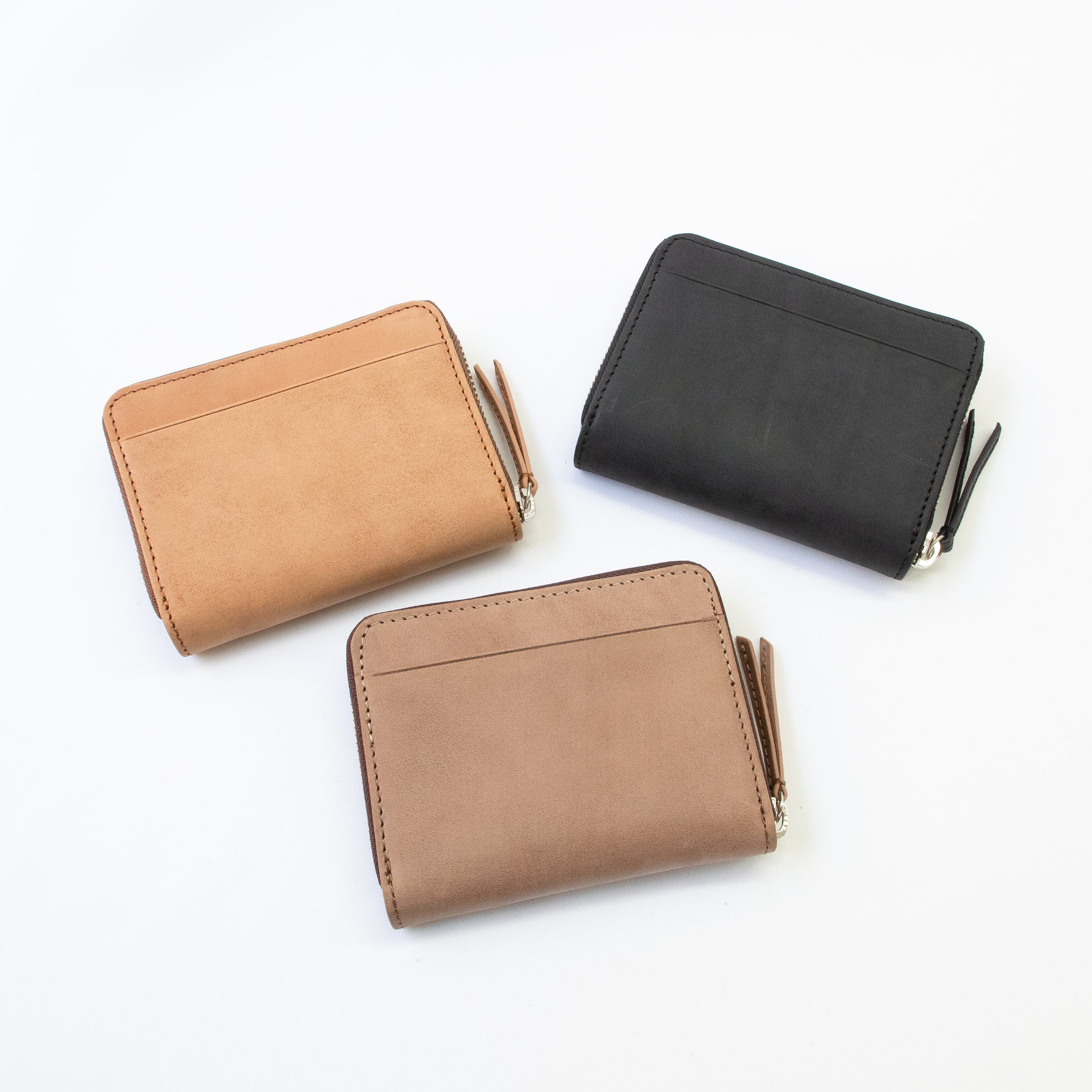 イントレミドルウォレット　＜茶×キャメル＞