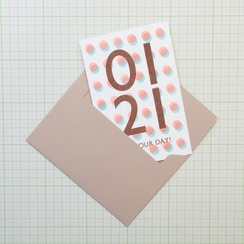 ［ Letterpress Letters ］365 Find Your Day Card