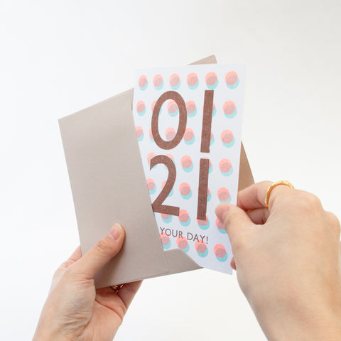 ［ Letterpress Letters ］365 Find Your Day Card