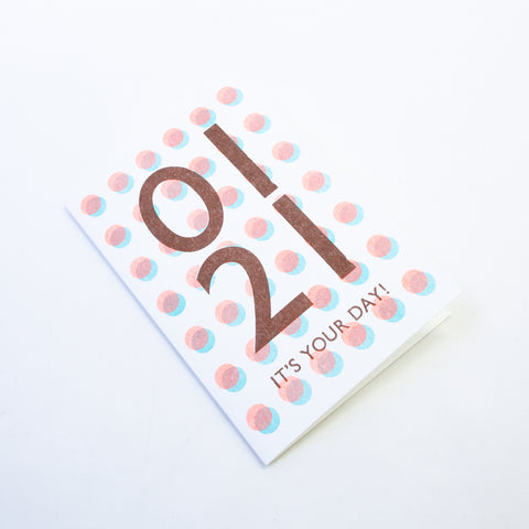 ［ Letterpress Letters ］365 Find Your Day Card