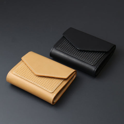 Crane Wax Leather × Punching / ウォレットエンべロップ