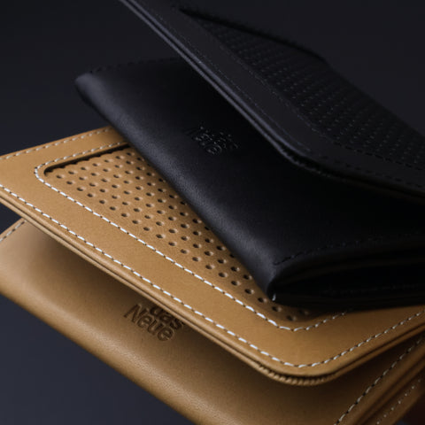 Crane Wax Leather × Punching / ササマチ名刺入れ