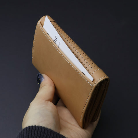 Crane Wax Leather × Punching / ササマチ名刺入れ