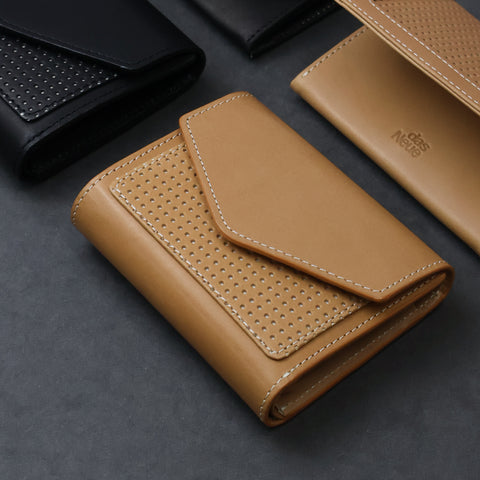 Crane Wax Leather × Punching / ウォレットエンべロップ