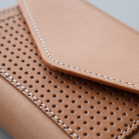 Crane Wax Leather × Punching / ウォレットエンべロップ