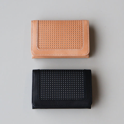 Crane Wax Leather × Punching / ササマチ名刺入れ