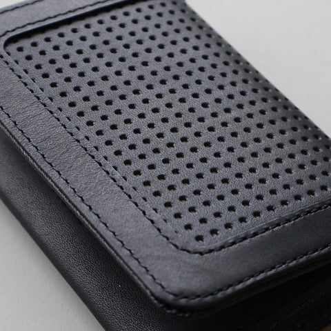 Crane Wax Leather × Punching / ササマチ名刺入れ