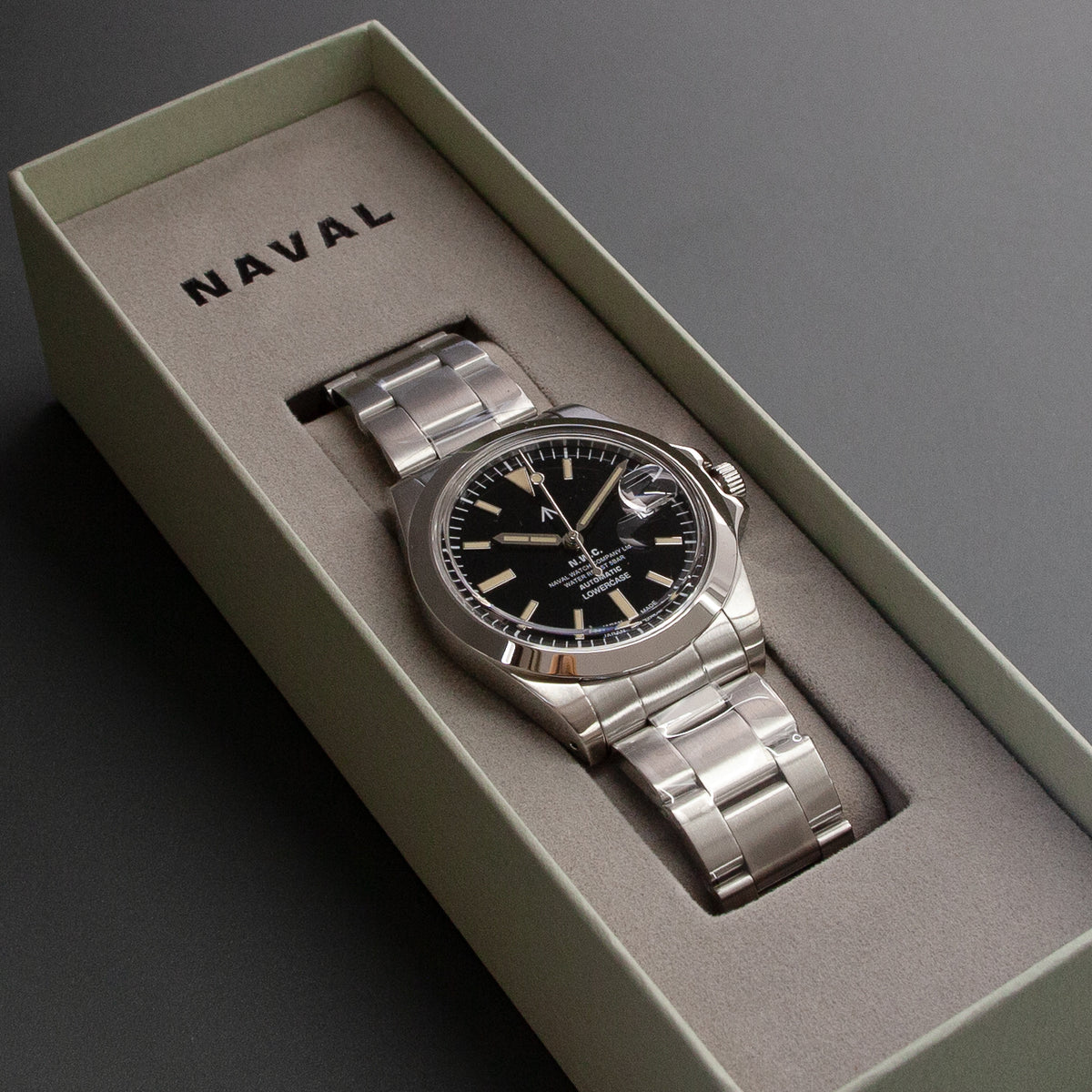 NAVAL WATCH ] Mechanical S/S 3 links Metal band – Neueオンライン 