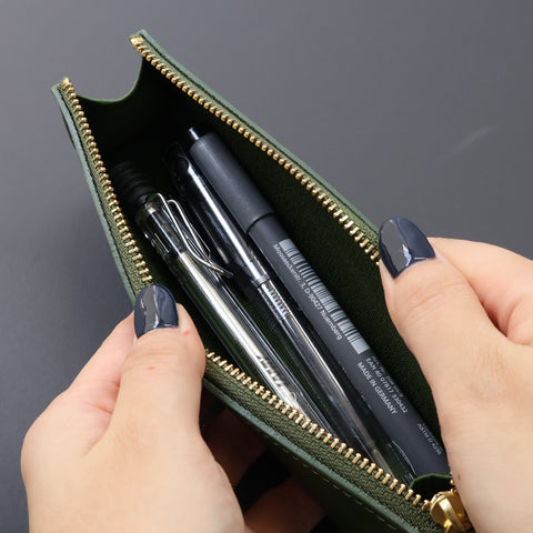 BASIC VACHETTA LEATHER / トライアングルペンケースSS