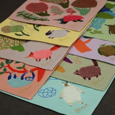 moritaMiW / モコモコドウブツハンカチ