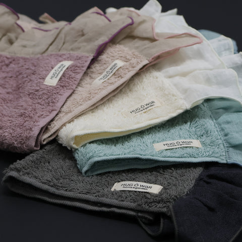 HUG Ō WäR　リネンフリルハンドタオル