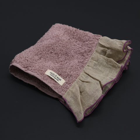 HUG Ō WäR　リネンフリルハンドタオル