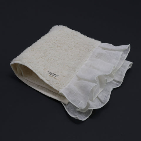 HUG Ō WäR　リネンフリルハンドタオル