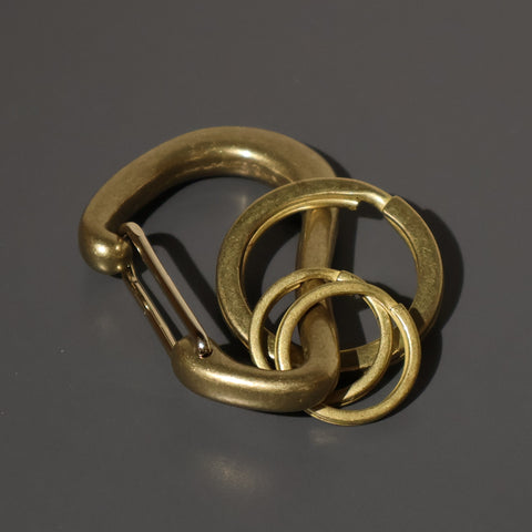 DIARGE / Brass Karabiner Keyring