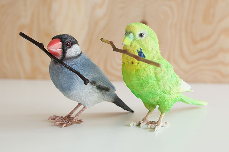 WEBストアにUP】リアルな造形の小鳥たちのオブジェ | Neue：ノイエ