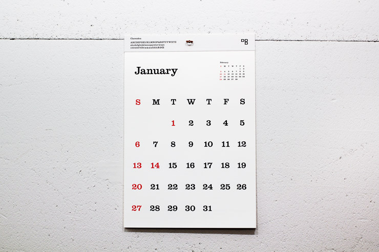 どんなお部屋にも馴染む一番人気の定番カレンダー D Bros 19タイプフェイス 壁掛けカレンダー Neue ノイエ
