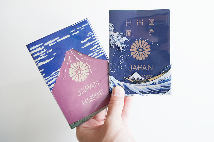 Akafuji Aofuji パスポートケース カバー